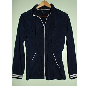 Women Tommy Hilfiger Wind Jacket Small Hooded Zip